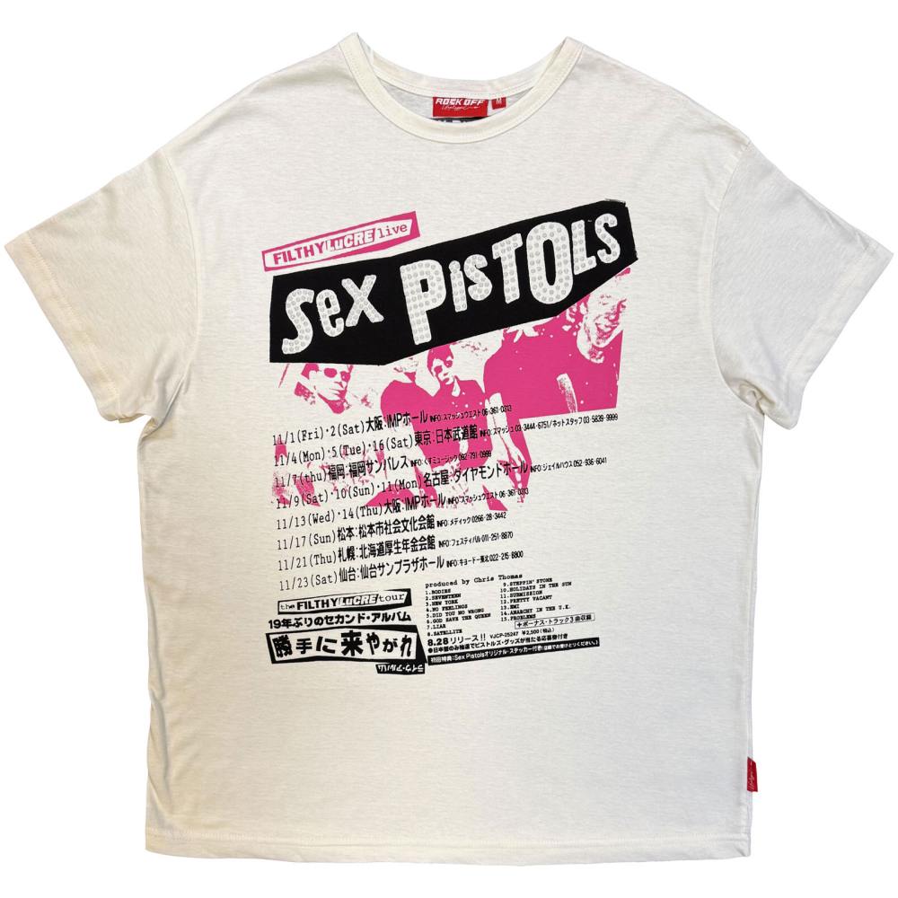 Sex Pistols - Unplugged Filthy Lucre Ladies Tshirt - Cream